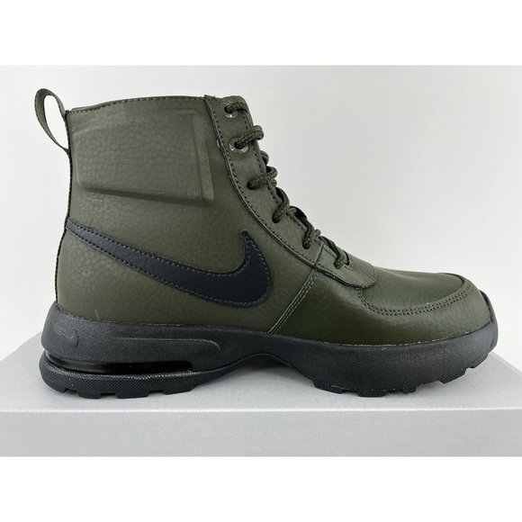Nike Air Max Goaterra 2.0 Green Youth Size 7Y Boots Leather Black NO SHOE BOX - Picture 7 of 11